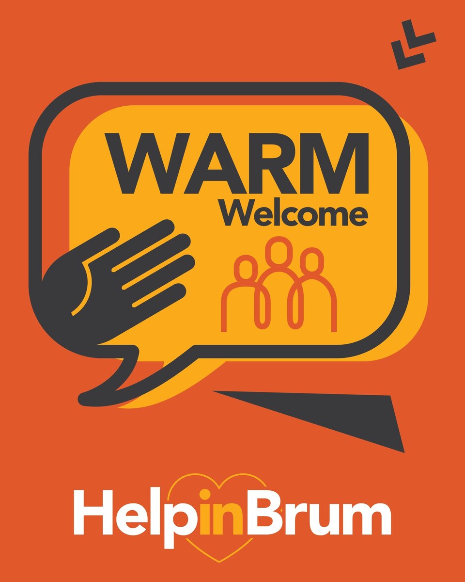 🔥 Warm Welcome sites across Birmingham provide free, warm and welcoming spaces where people can take part in activities, access services and get practical advice and support, as well as meet members of their community. 

#HelpinBrum