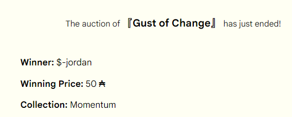 Auction finished. I appreciate your support, mate 🖤