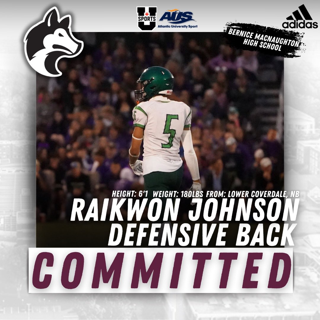 We are thrilled to announce the commitment of  Raikwon Johnson from Lower Cloverdale, N.B., to our Pack!