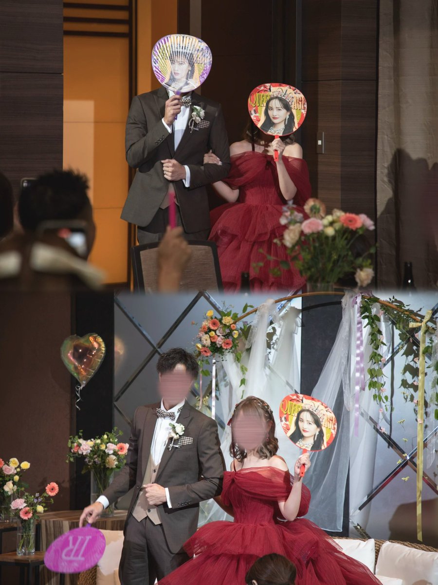 chamuchamuZ's tweet photo. 大好きなももクロをいっぱい詰め込んだ
結婚式を挙げることができました🕊
付き合ってる時から結婚式は
絶対ももクロづくしにしようね🍑って
夢叶ったよ🥹❤️💛🩷💜
#ももクロ 
#結婚式 https://t.co/Wh8sQq2x1z