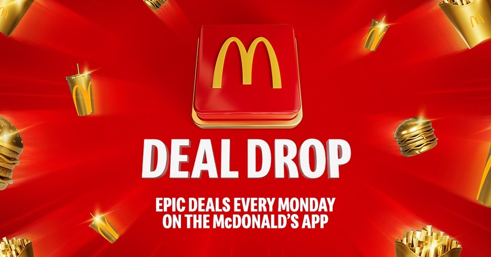 Every Monday the McDonald's app are dropping deals
left right and center! Don't miss out 😍