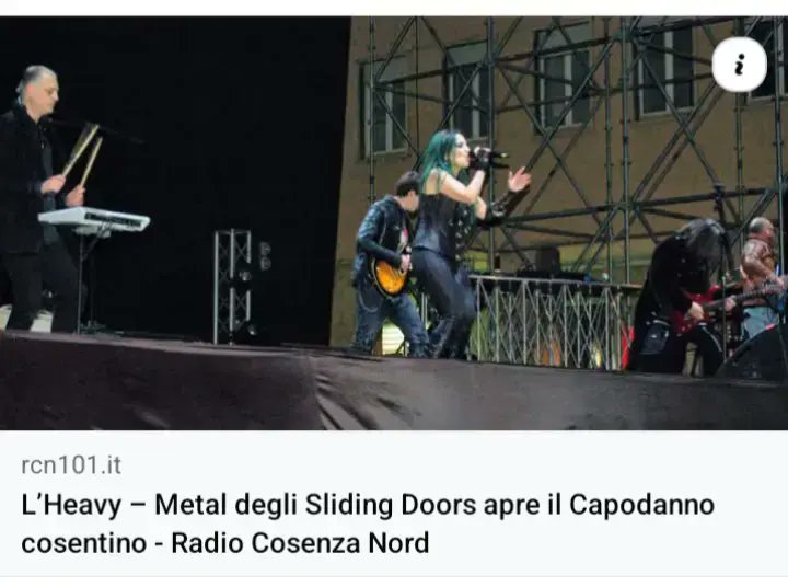 _SlidingDoors_'s tweet photo. A heartfelt thank you to "RCN" and the legendary Paola Musmanno for the publication... 🤘🔥🎸 #MetalFamily #RCN #PaolaMusmanno #SlidingDoörs #UndergroundMetal

https://t.co/Ft8tJCU0qo https://t.co/uYRjNv5xa6
