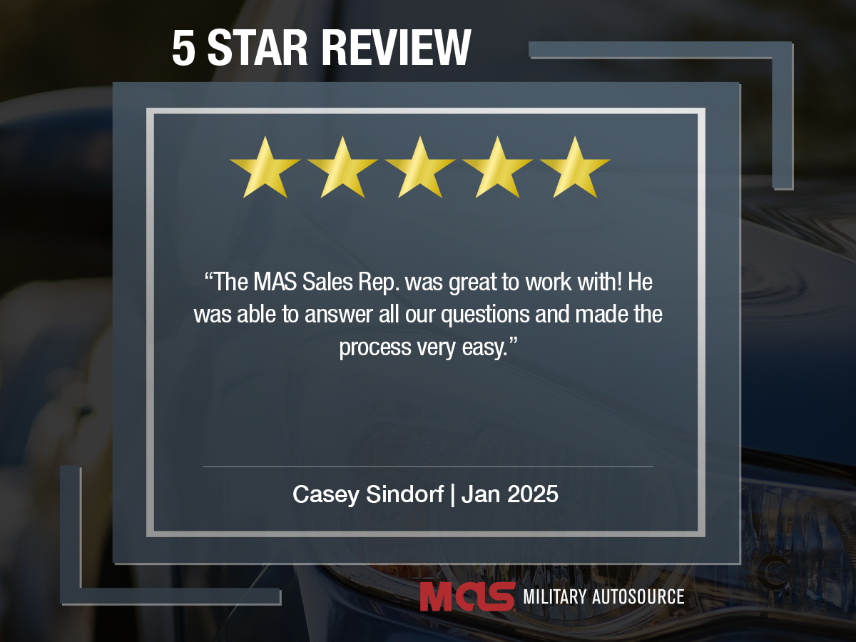 MilitaryAutoSrc's tweet photo. Thanks for the great feedback and for letting us be part of your journey. Your service drives us to do better every day.
#customersuccess #customerjourney #militaryautosource #MAS #militarycars #militarylife https://t.co/9lqusO9mHa