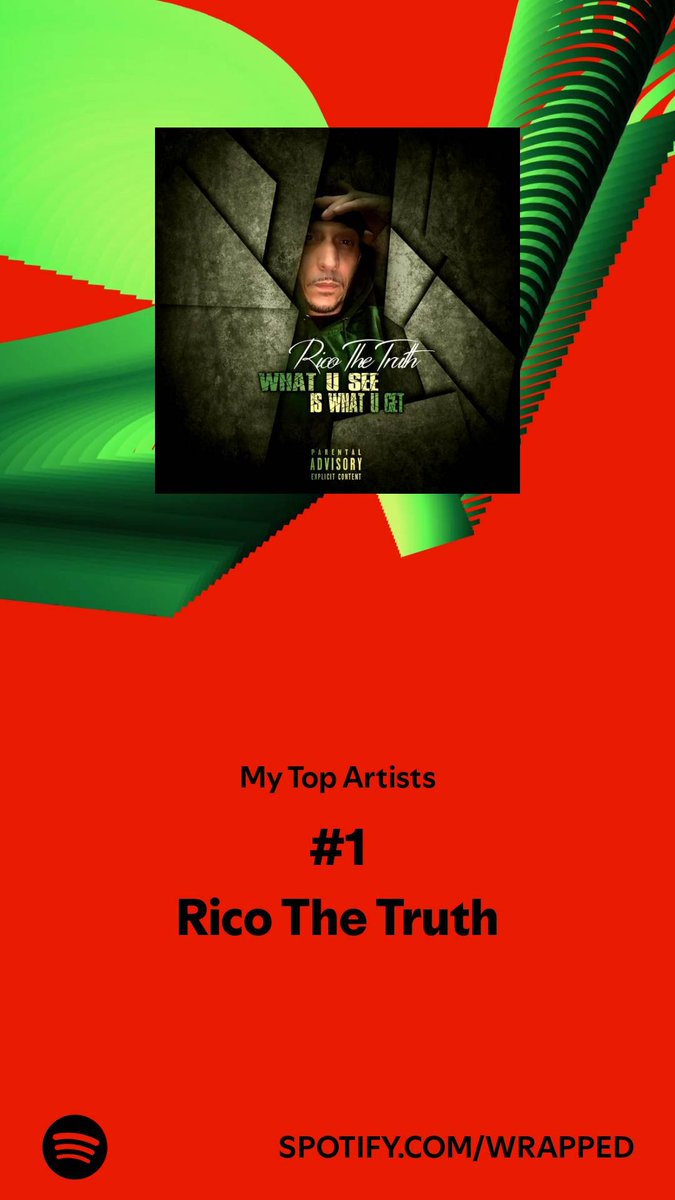 ricothetruth's tweet photo. If you like or love Real Hip Hop music then make sure you ✔️ out

Rico The Truth is my #1 artist of 2024. Check it out. #SpotifyWrapped
https://t.co/LnFETFQowZ https://t.co/0BOS3XQ9Wn