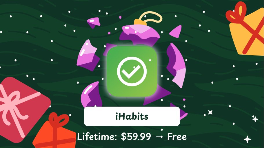 indieappsanta's tweet image. 🍾0⃣4⃣🍾
Are you busy juggling work, 💼 family, 👨👩👧👦 and personal goals? 🤹♀️
We’ve got just the thing for you! Say hello to **iHabits**, the app designed to help you track daily habits effortlessly and stay on top of your busy life. 🕒✨
With **iHabits**, building better habits…