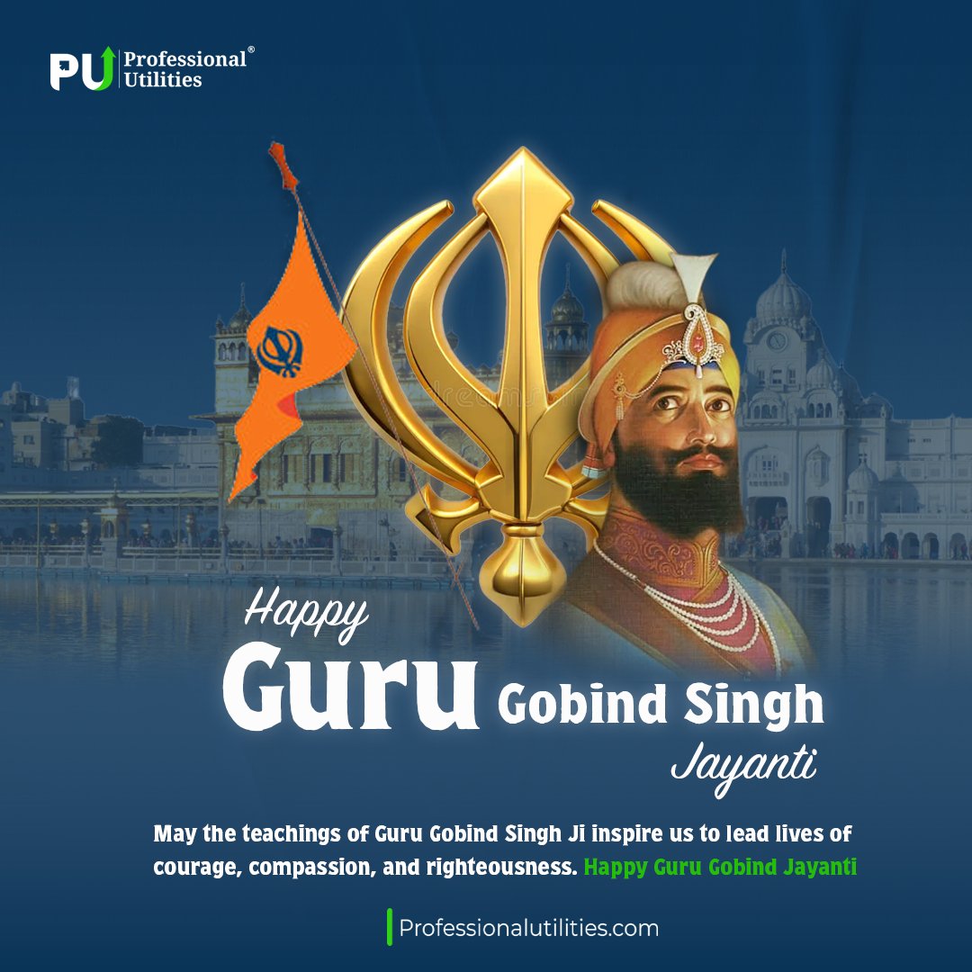 ProfessionalUt1's tweet photo. Courage is the secret to success in business and life. Take inspiration from Guru Gobind Singh Ji and fearlessly strive toward your goals. ✨🙏
.
.
.
.
#gurugobindsingh #gurugobindsinghjayanti #professionalutilities https://t.co/Hhh6WoggPy