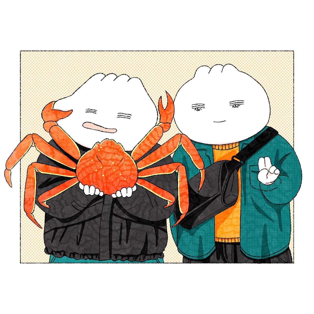 小樽・三角市場・デカいカニ🦀

#illustration #イラスト