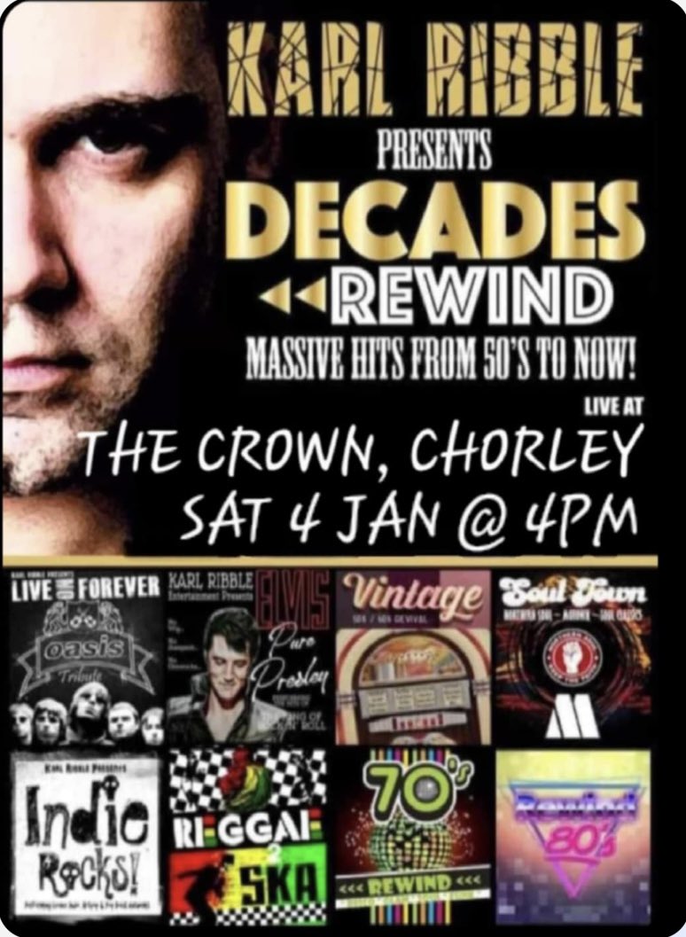 PLEASE NOTE ARTIST CHANGE FOR TODAY AT 4pm Karl Ribble will be on. 🎤🕺🍺👑