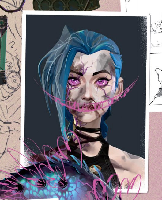 arcaneindetail's tweet photo. Arcane S2 Shimmer Jinx Character Concept Art ✨️💜 https://t.co/bIx5I2MGFd
