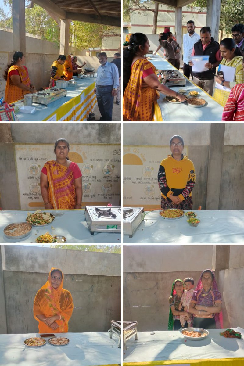 આજ રોજ પી.એમ.પોષણ યોજના અંતર્ગત તાલુકા કક્ષાની કુકિંગ કોમ્પિટિશન ફોર અલ્પાહાર ૨૦૨૪-૨૫ લખપત તાલુકાની દયાપર કન્યા પ્રા.શાળામાં યોજવામાં આવેલ જેમાં પી.એમ.પોષણ યોજનાના સંચાલક રસોઈયાએ ભાગ લીધેલ.
@dsokutchbhuj <a href="/collectorkut/">Collector & DM, Kachchh</a> <a href="/CMOGuj/">CMO Gujarat</a>