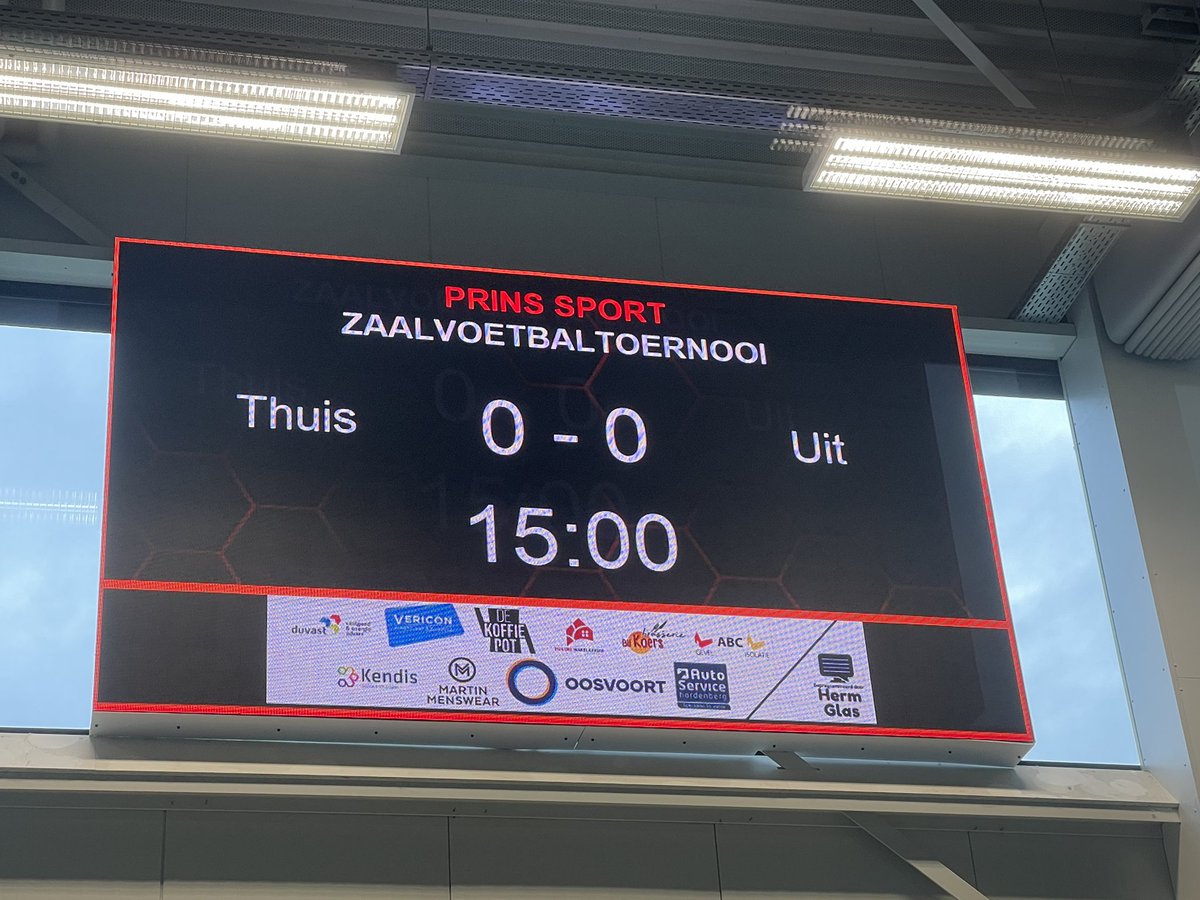 Vandaag de laatste dag van het <a href="/PrinsSport/">Prins Sport H'berg</a> zaalvoetbaltoernooi van <a href="/HHCHardenberg/">HHC Hardenberg</a>. Volg je team via Tournify. Prins Sport Zaalvoetbal 24/25: Bekijk het wedstrijdschema, de standen en alle uitslagen via Tournify. tournify.nl/live/prinsspor…. Wie wint de Henk Hakkers bokaal.