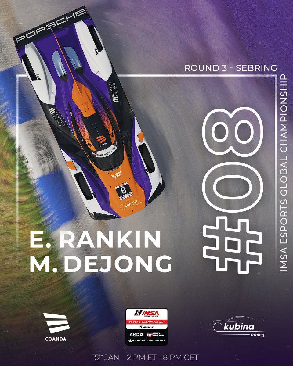 A slight roster change for the third round of <a href="/IMSA/">IMSA</a> brings Oscar Py into our #18 lineup! 😤

We're ready for the bumps at Sebring tomorrow!🏁