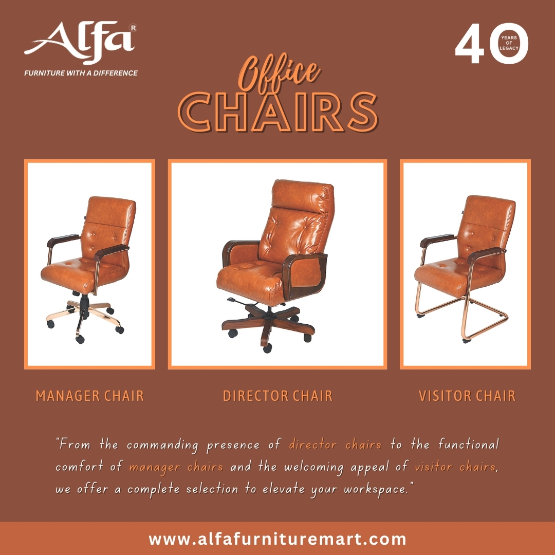 AlfaNepal's tweet image. 💼 Alfa Office Chairs – The Perfect Fit for Every Role! 💼

Upgrade your office seating with Alfa’s range of chairs, designed to cater to every professional need. 

#AlfaOfficeChairs #DirectorChair #ManagerChair #VisitorChair #ProfessionalSeating #OfficeFurniture