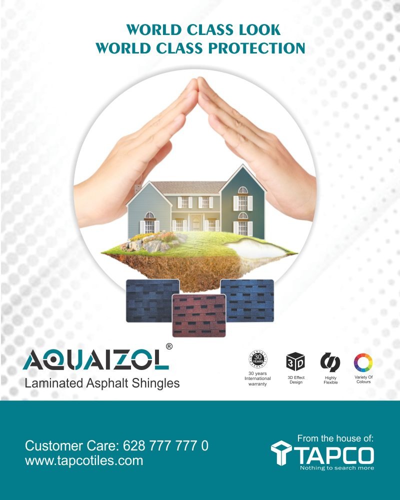 AQUAIZOL Laminated Asphalt Shingles from the house of TAPCO, assure you word class look with word class protection

For all business inquiries, Please reach out to us
+91 9388773717
Visit - tapcotiles.com
.
.
.
.
.

#Aquaizol #LaminatedShingles #WorldClassProtection