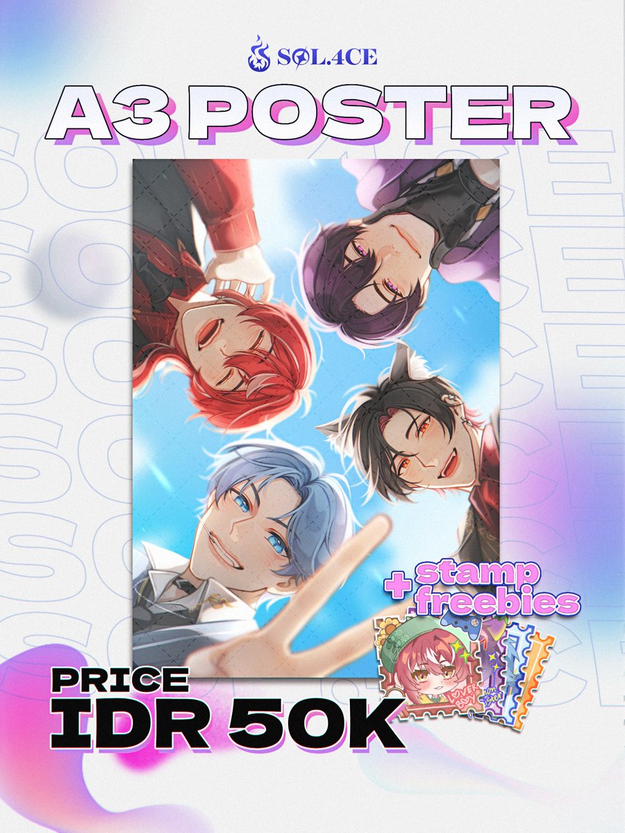 HarrisCainee's tweet image. 🔥 SOL.4CE MERCH GIVEAWAY 🔥
Retweet &amp;amp; Like post ini untuk ikut serta!
🎁 10 Pemenang beruntung
📅 Pengundian: 9 JAN 2025, 20:00 WIB