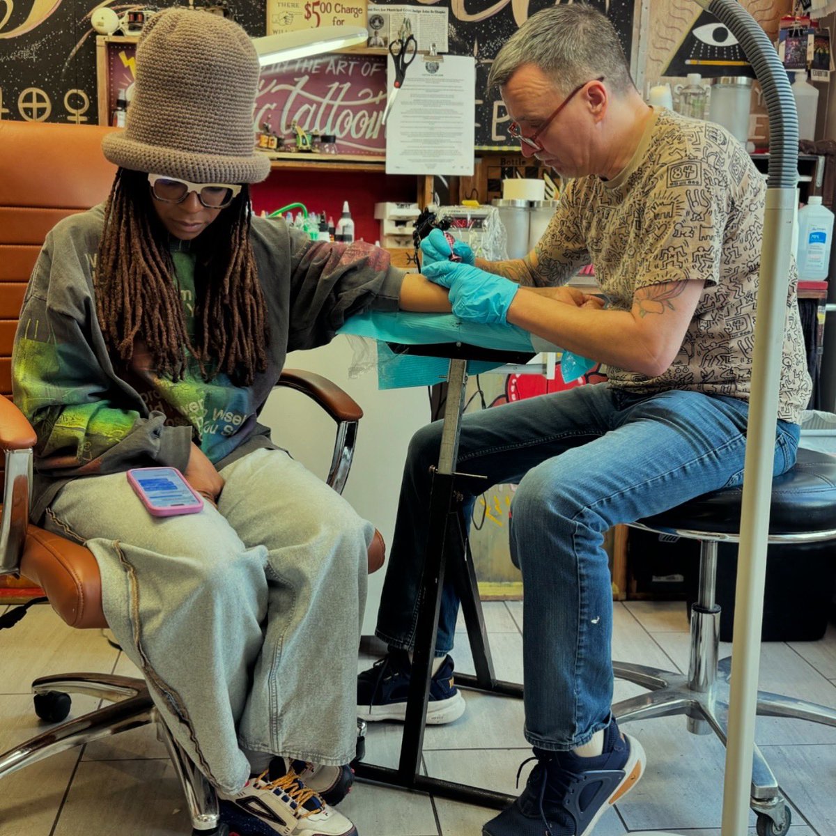 Thank you @scotthilltattoo a true artist ❤️ 📸 @edarababyg