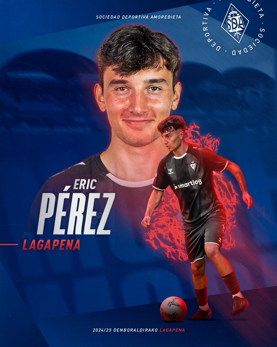 SDAmorebieta's tweet photo. ✍🏼 𝐋𝐀𝐆𝐀𝐏𝐄𝐍𝐀

Eric Pérez, juventud y desborde para la banda azul. Procede de la @SDEibar en calidad de cedido. 

ℹ️ https://t.co/SzFkz6IVuR 

Ongi etorri, @Eric11Perez! 

#aupaAZULES https://t.co/wJZzcFGIvB