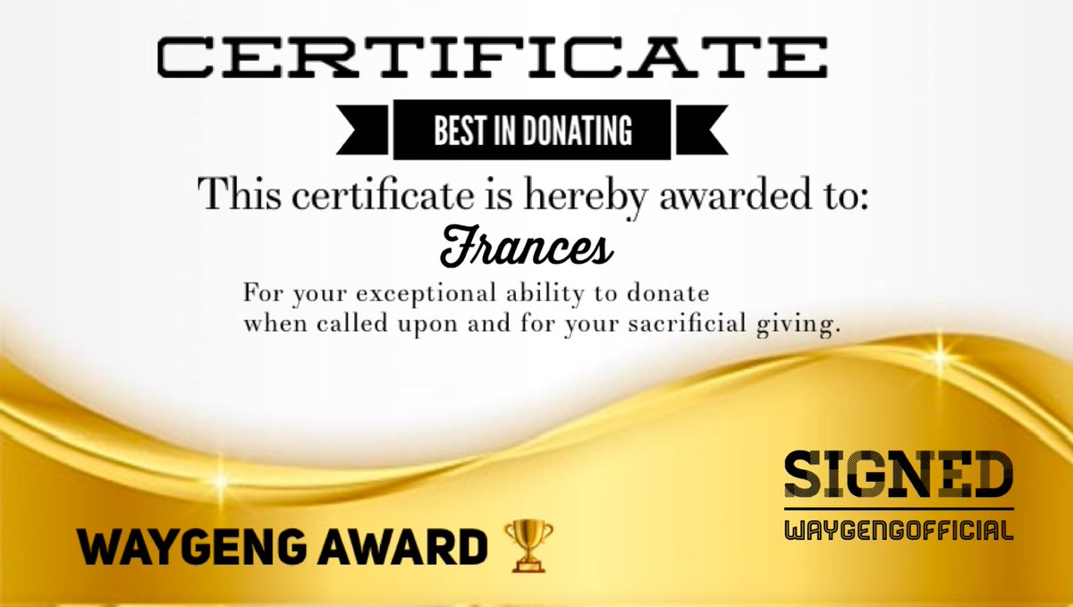 Sisterwahala's tweet photo. And the BEST IN DONATING award goes to @Francilo4u congratulations!
#Waygeng
#OzeeMbadiwe 
#OceeMbadiwe
#BBNaija https://t.co/HNJLZ0nsdV
