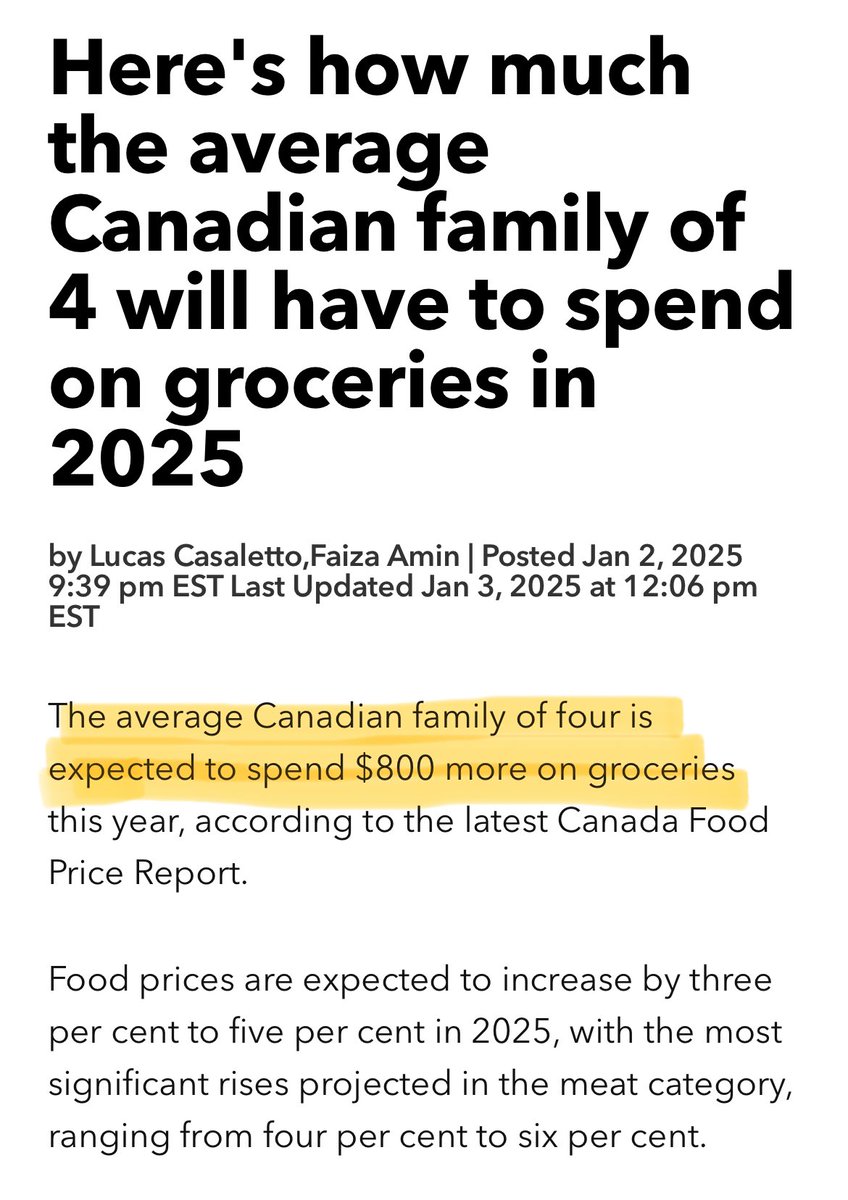 ToddDohertyMP's tweet image. 🚨BREAKING🚨

After 10 years of Liberal incompetence, Canadians are expected to spend $800 MORE on groceries in 2025.

Justin Trudeau and his rebelling Liberal caucus are not worth the cost.

#cdnpoli #callanelection #TrudeauMustGo