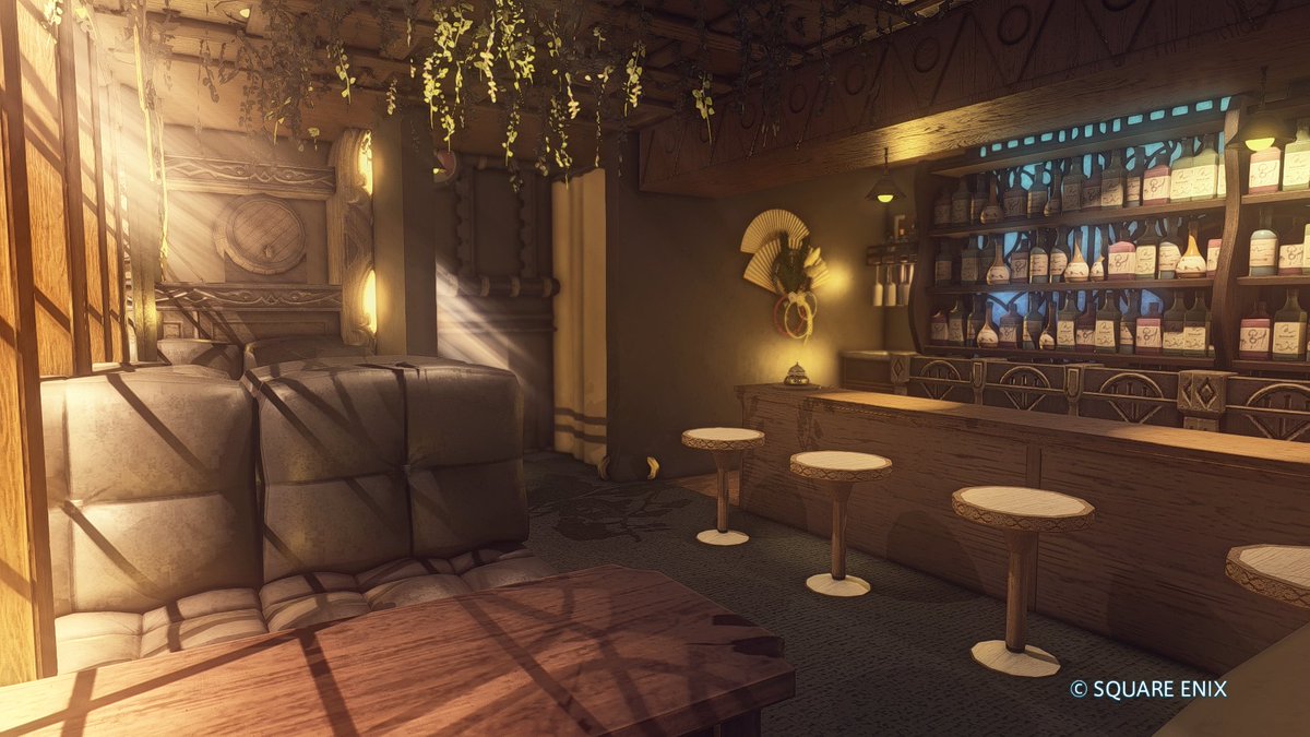 phrontomiqo's tweet photo. Cat's Whiskers Kissaten - Apartment
Address Private
Inspired by retro/Showa-era Japanese kissaten
I used cracked windows to give it that old feel
#FF14ハウジング #phrontodesign https://t.co/OCg6aZel1y