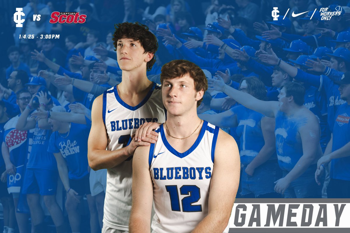 It’s another Illinois College Men’s Basketball GAMEDAY 🔵⚪️

The Blueboys continue Midwest Conference play this afternoon hosting Monmouth College at 3pm.

Live stream: illinoiscollegeathletics.com/watch/?Live=228

#6W
#ICVE