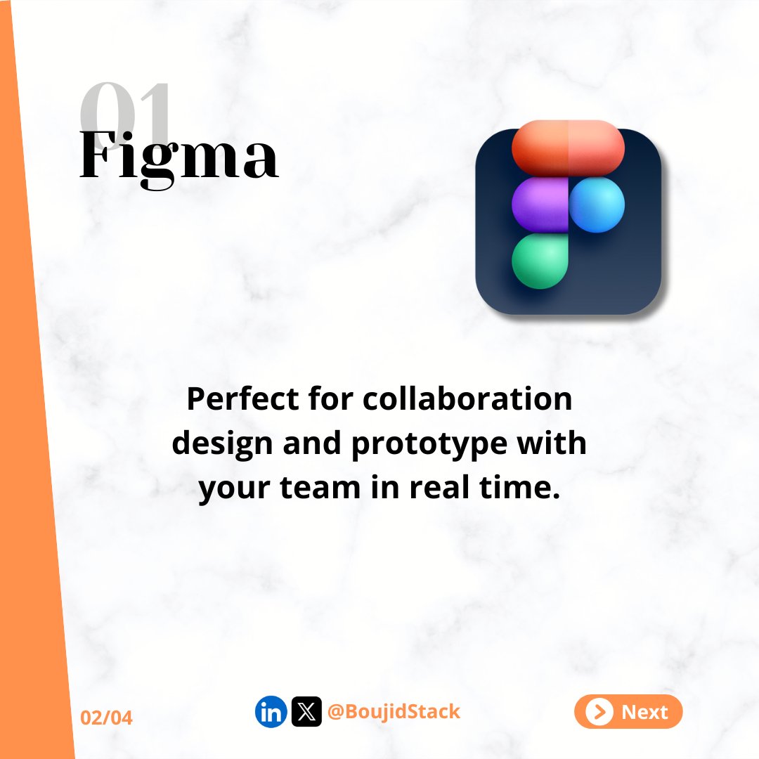 BoujidStack's tweet photo. Struggling with UI/UX Design? 😩 Here Are 3 Tools to Help You Out! 🚀
What’s your favorite tool? Let me know in the comments! 💬✨
#WebDesign #UXDesign #FigmaTips #UIUXTools #AdobeXD #canva https://t.co/DQ8dnu9LUo