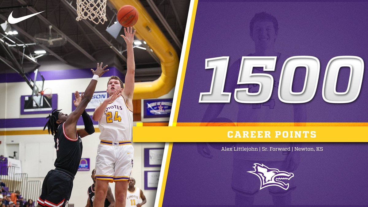 MR. 1.5K‼️

In last night’s win over Tabor Senior Forward, Alex Littlejohn, surpassed 1500 career points! Littlejohn is only the second player in KWU history to score 1500 points in a Coyote jersey

🐺🤘🏽

#RollYotes #NAIAHoops