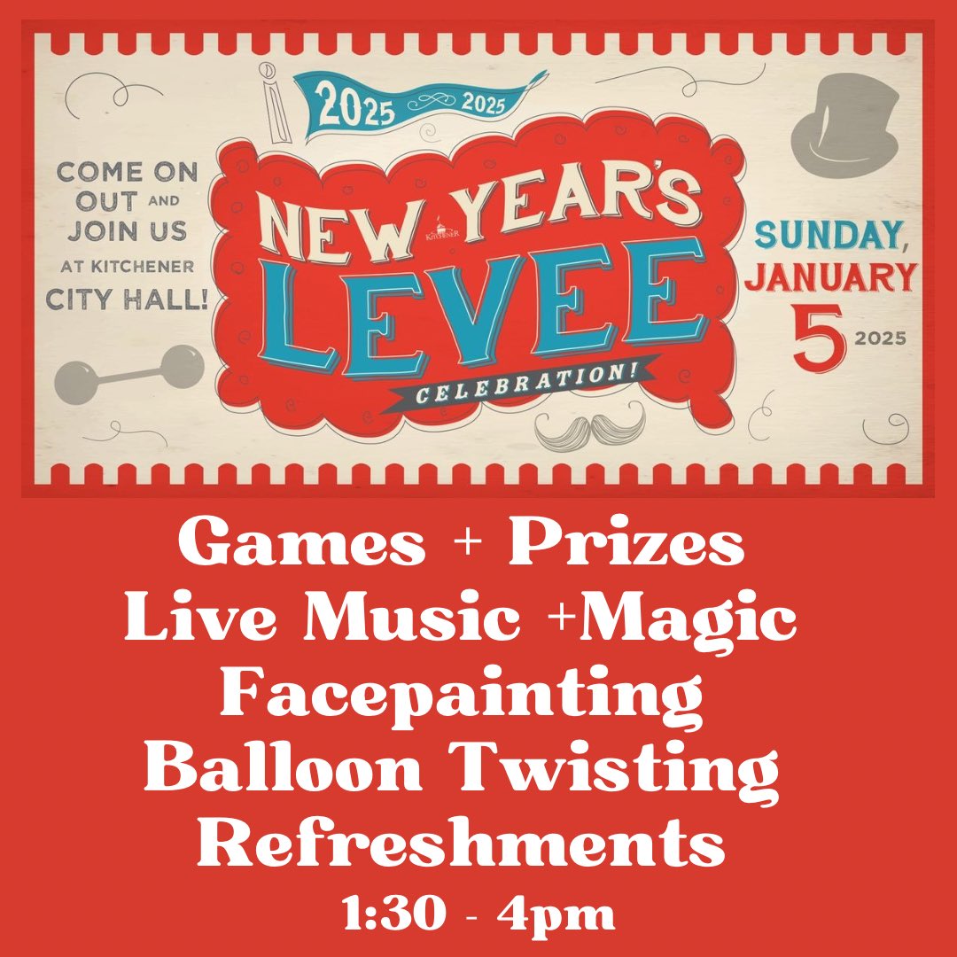 Dave Schnider (@daveschniderkw) on Twitter photo Sunday 1:30-4 it’s the <a href="/CityKitchener/">City of Kitchener</a> #NewYearsLevee at City Hall. Join Mayor <a href="/berryonline/">Berry Vrbanovic</a> & Councilfor this free carnival themed party at City Hall. Thanks to our sponsors Hope to see you there! For details, click daveschnider.com/info--input-li… then New Years Levee. Sunday 1:30-4 it’s the <a href="/CityKitchener/">City of Kitchener</a> #NewYearsLevee at City Hall. Join Mayor <a href="/berryonline/">Berry Vrbanovic</a> & Councilfor this free carnival themed party at City Hall. Thanks to our sponsors Hope to see you there! For details, click daveschnider.com/info--input-li… then New Years Levee.