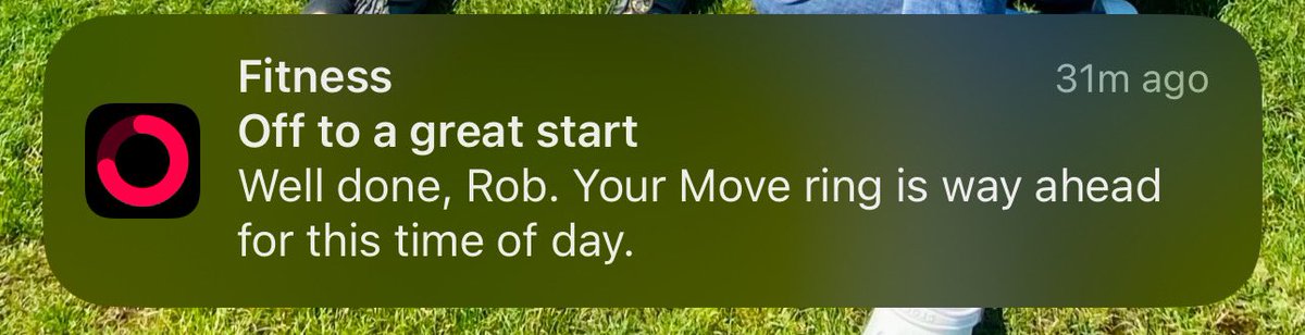 Fitness app throwing some passive shade this morning? 😅