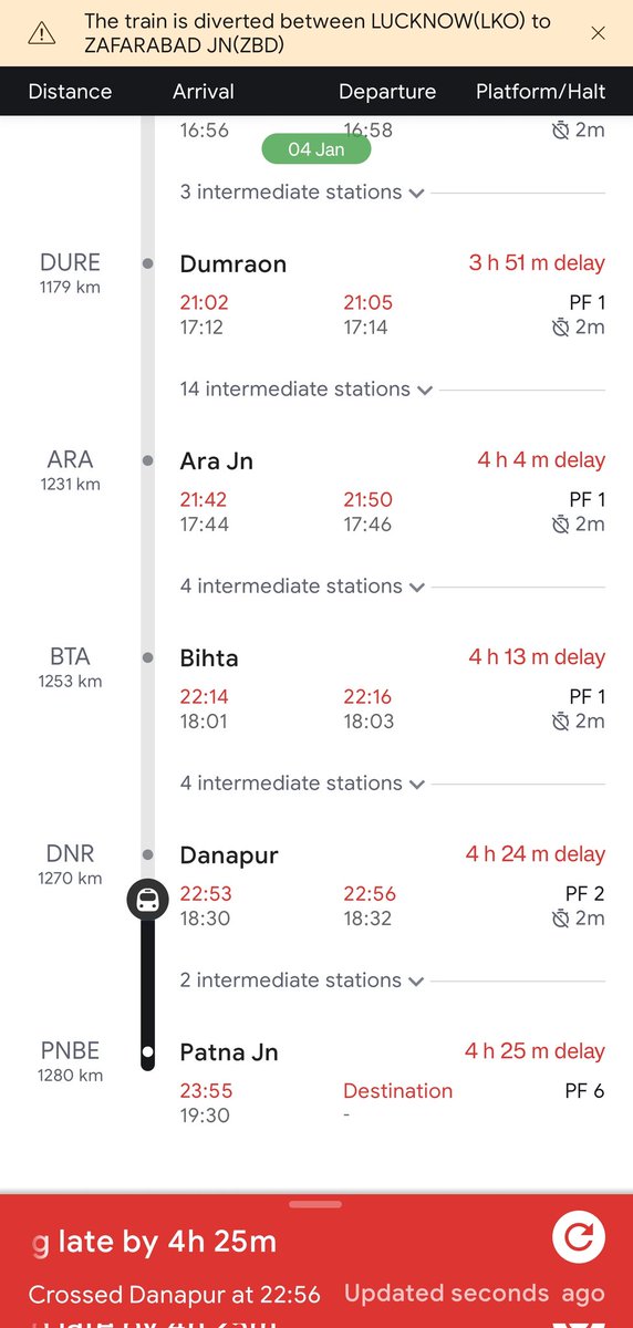 ASHUT0SHGAUTAM's tweet photo. Booked tickets for relatives from Kota to Patna train delayed by 4.5 hrs,missed connection from Rajendra Nagar to Kursela. Unable to cancel or file TDR for the missed journey. Request refund urgently as I had to arrange stay &amp; rebook tickets for the next day. @RailMinIndia https://t.co/79h1LRpvdM