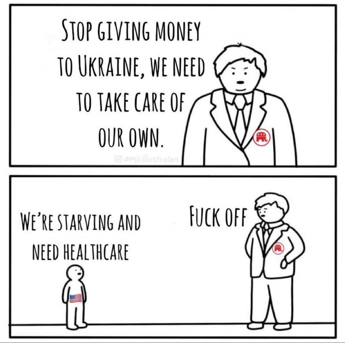 drdave1999's tweet photo. A perfect portrayal of today’s Republican Party. https://t.co/ElkMSoIb4k