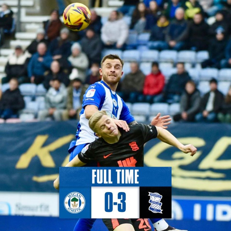Défaite cette après-midi à domicile contre Birmingham 

#wafc 💙💚