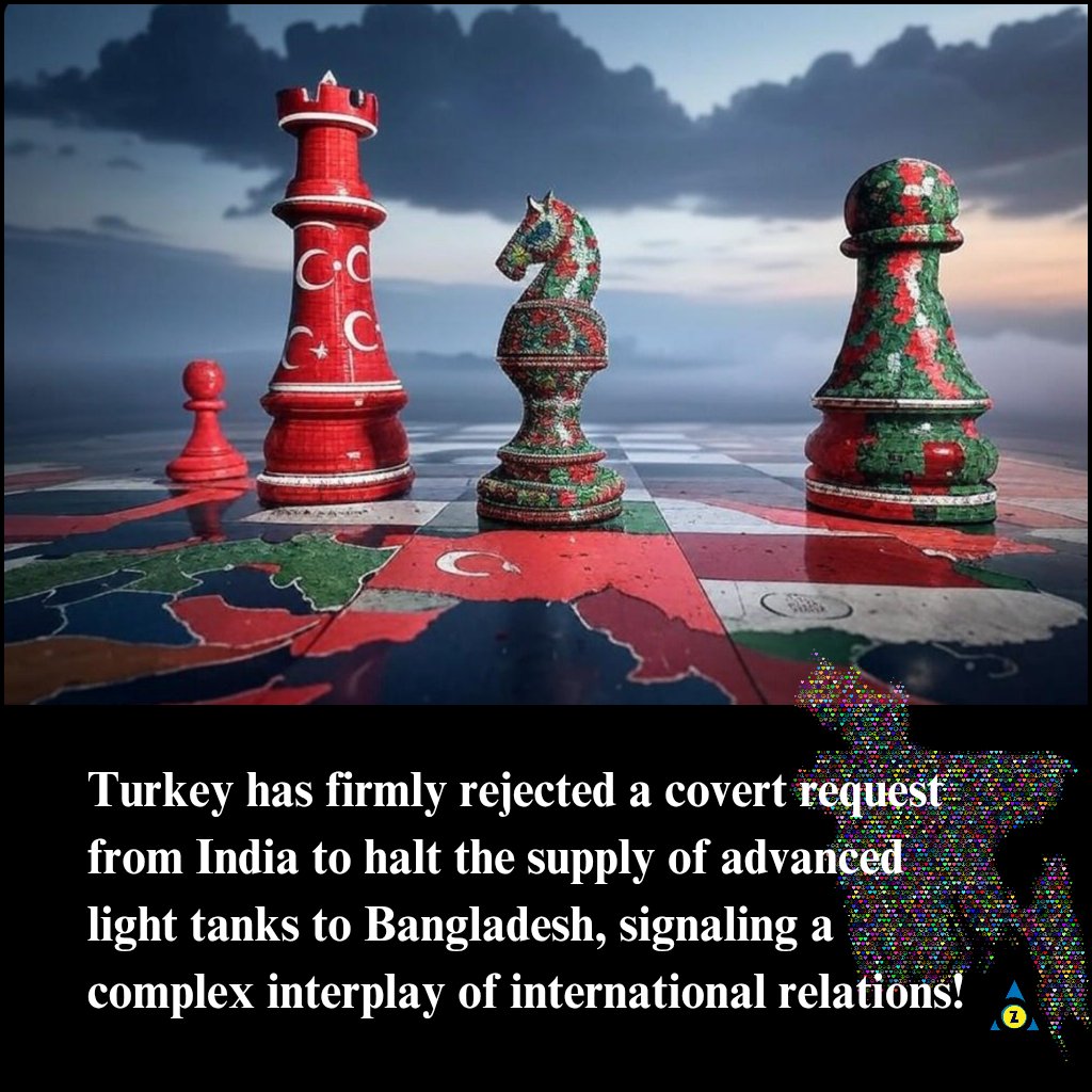 TheAgeOfGenZ's tweet photo.  Date: January 02, 2025
 Location: Ankara, Turkey
 Time: 08:45 AM PST
This decision reflects Turkey's stance on maintaining its defense agreements despite geopolitical pressures.
#TurkeyIndiaRelations #MilitaryAid #BangladeshDefense #Geopolitics #DiplomaticTensions https://t.co/TiPJtvSJwB