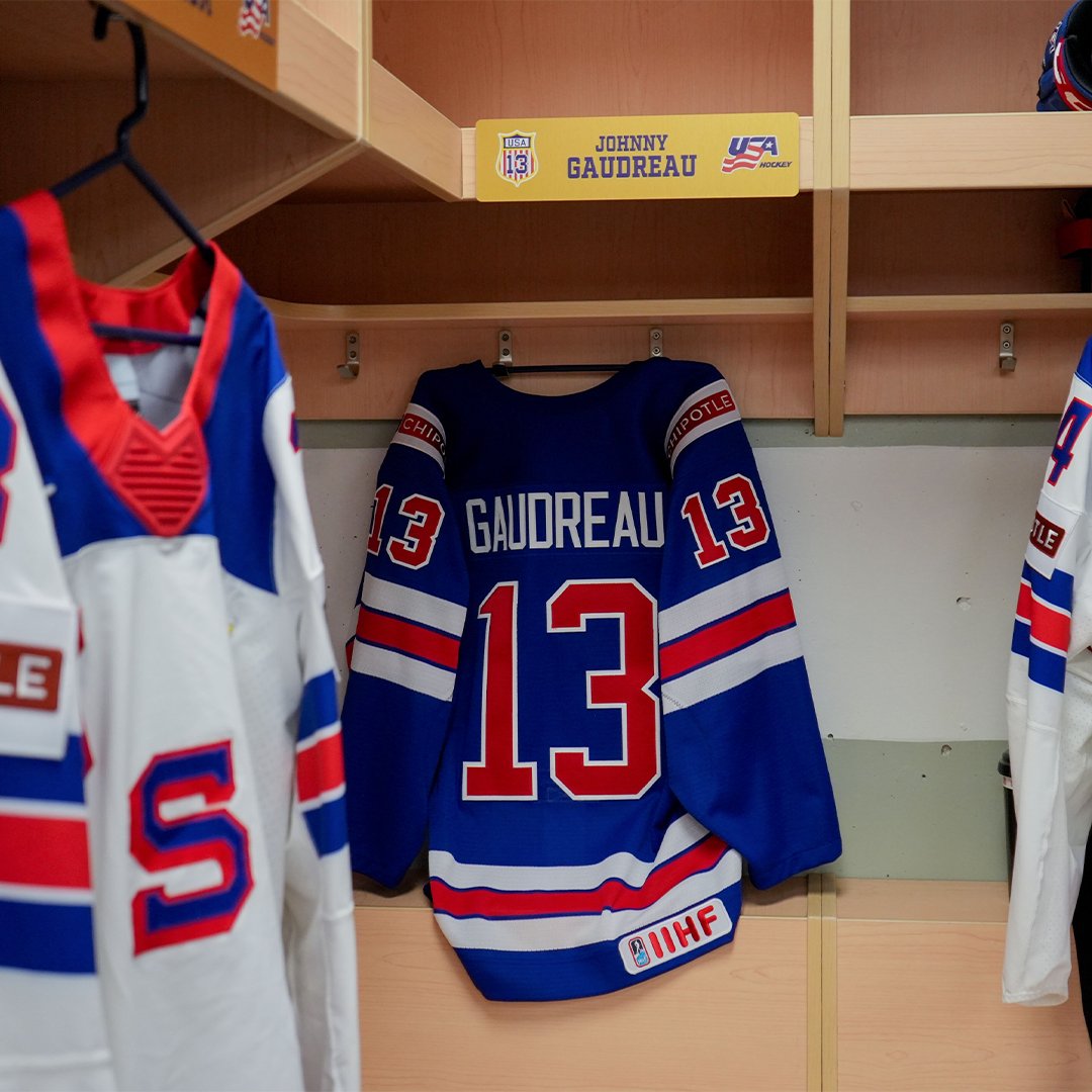 Team USA has a stall for Johnny Gaudreau in their World Junior locker room 🥲🇺🇸

(via <a href="/usahockey/">USA Hockey</a>)