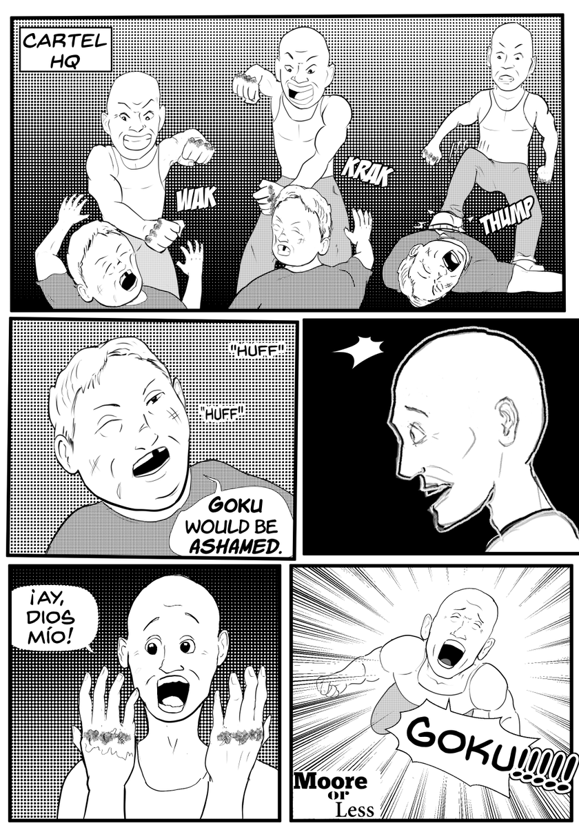 MooreOLess's tweet photo. RIP to Toriyama. saw a funny reel that inspired this. Let me know what you think in the comments. #dbz #funny #ComicArt https://t.co/qfU5GBgR9W