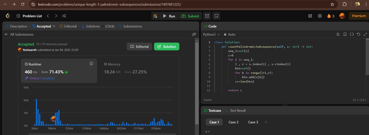 TechYesh's tweet image. Day 3 of doing DSA and making leetcode streak 
dealing with strings is crazy as compared to arrays
#DSA #CodingLife #LeetCode
