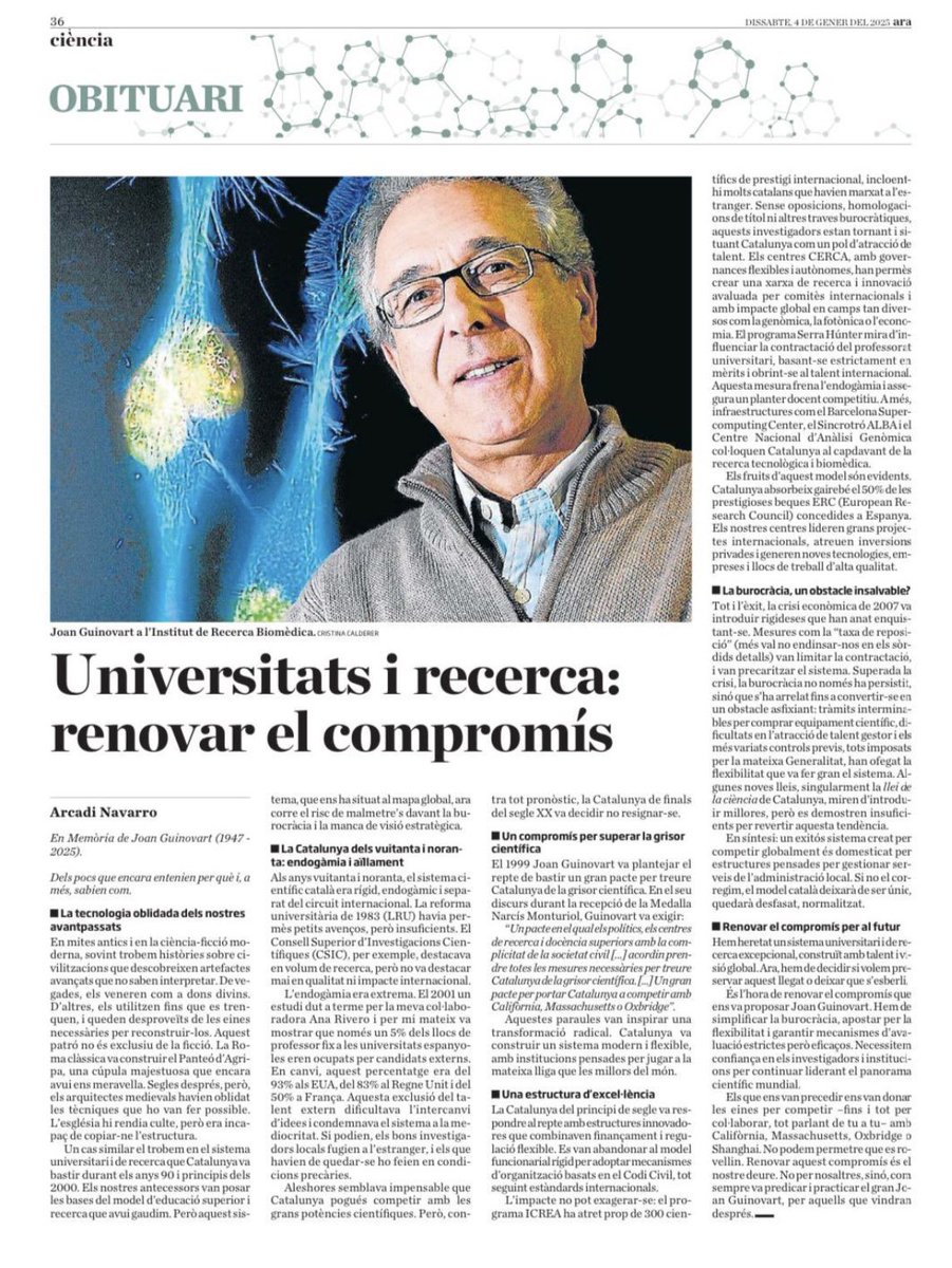 Josep M. Pep Vilalta (@josepmvilalta) on Twitter photo 'Universitats i recerca: renovar el compromís'. Cal llegir l'article d'en <a href="/ArcadiNavarro/">Arcadi Navarro 🎗</a> com obituari de Joan Guinovart <a href="/diariARA/">diariARA</a> Gràcies Arcadi! <a href="/ACUPcatalunya/">Associació Catalana d'Universitats Públiques</a> <a href="/recercauniscat/">Recerca i Universitats</a> <a href="/nmontlab/">Nuria Montserrat</a> <a href="/subirats9/">joan subirats</a> @QuimBrugue <a href="/quimnadal/">Joaquim Nadal</a> <a href="/jlmarti2075/">José Luis Martí</a> <a href="/Merce_G/">Mercè Gisbert</a> <a href="/UPFBarcelona/">UPF Barcelona</a> 'Universitats i recerca: renovar el compromís'. Cal llegir l'article d'en <a href="/ArcadiNavarro/">Arcadi Navarro 🎗</a> com obituari de Joan Guinovart <a href="/diariARA/">diariARA</a> Gràcies Arcadi! <a href="/ACUPcatalunya/">Associació Catalana d'Universitats Públiques</a> <a href="/recercauniscat/">Recerca i Universitats</a> <a href="/nmontlab/">Nuria Montserrat</a> <a href="/subirats9/">joan subirats</a> @QuimBrugue <a href="/quimnadal/">Joaquim Nadal</a> <a href="/jlmarti2075/">José Luis Martí</a> <a href="/Merce_G/">Mercè Gisbert</a> <a href="/UPFBarcelona/">UPF Barcelona</a>