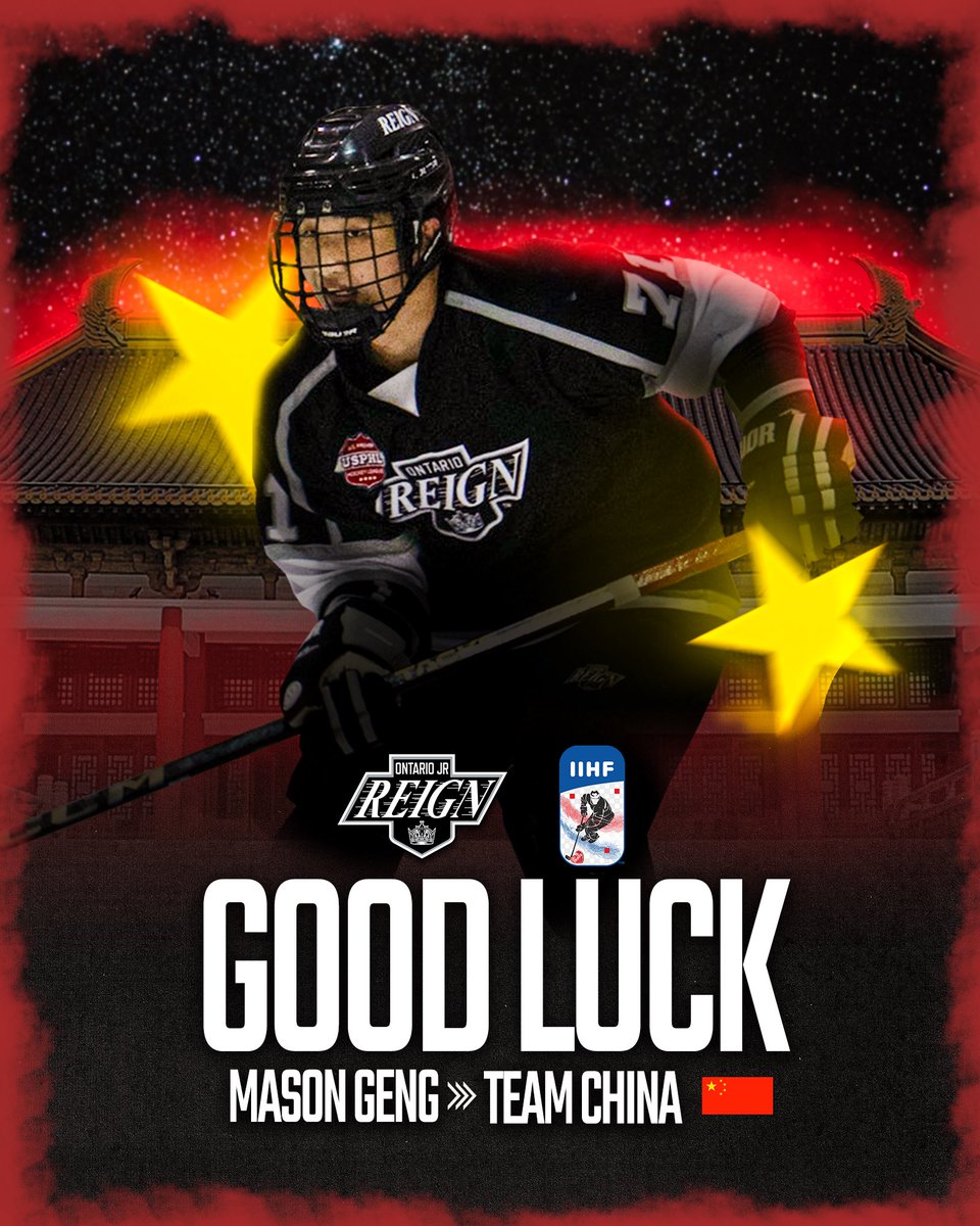ontariojrreign's tweet photo. OJR wishes β06 Mason Geng the best of luck as he competes at the U20 World Championship in Zagreb, Croatia.
Catch the OJRβs next home game Saturday, January 11, 8:30pm, Center Ice Arena.
#OJR #USPHL #iihf #iihfworldjuniors https://t.co/QC7bhv8gFu