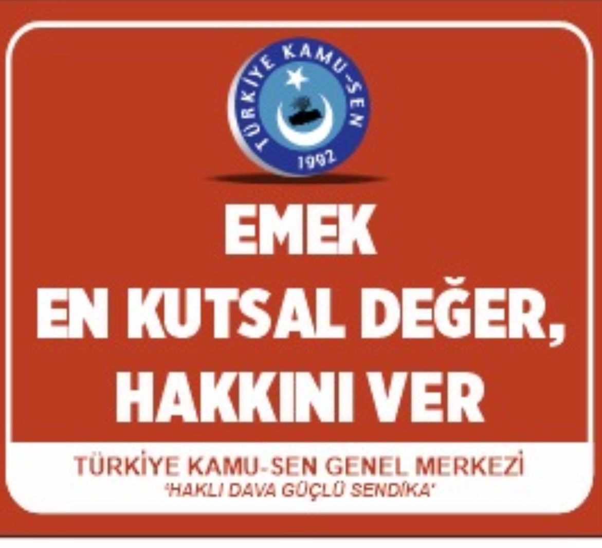 grknbzkrt1919's tweet photo. Emek en kutsal değerdir.  #MemuraRefahPayı https://t.co/vsgI6P2mSg