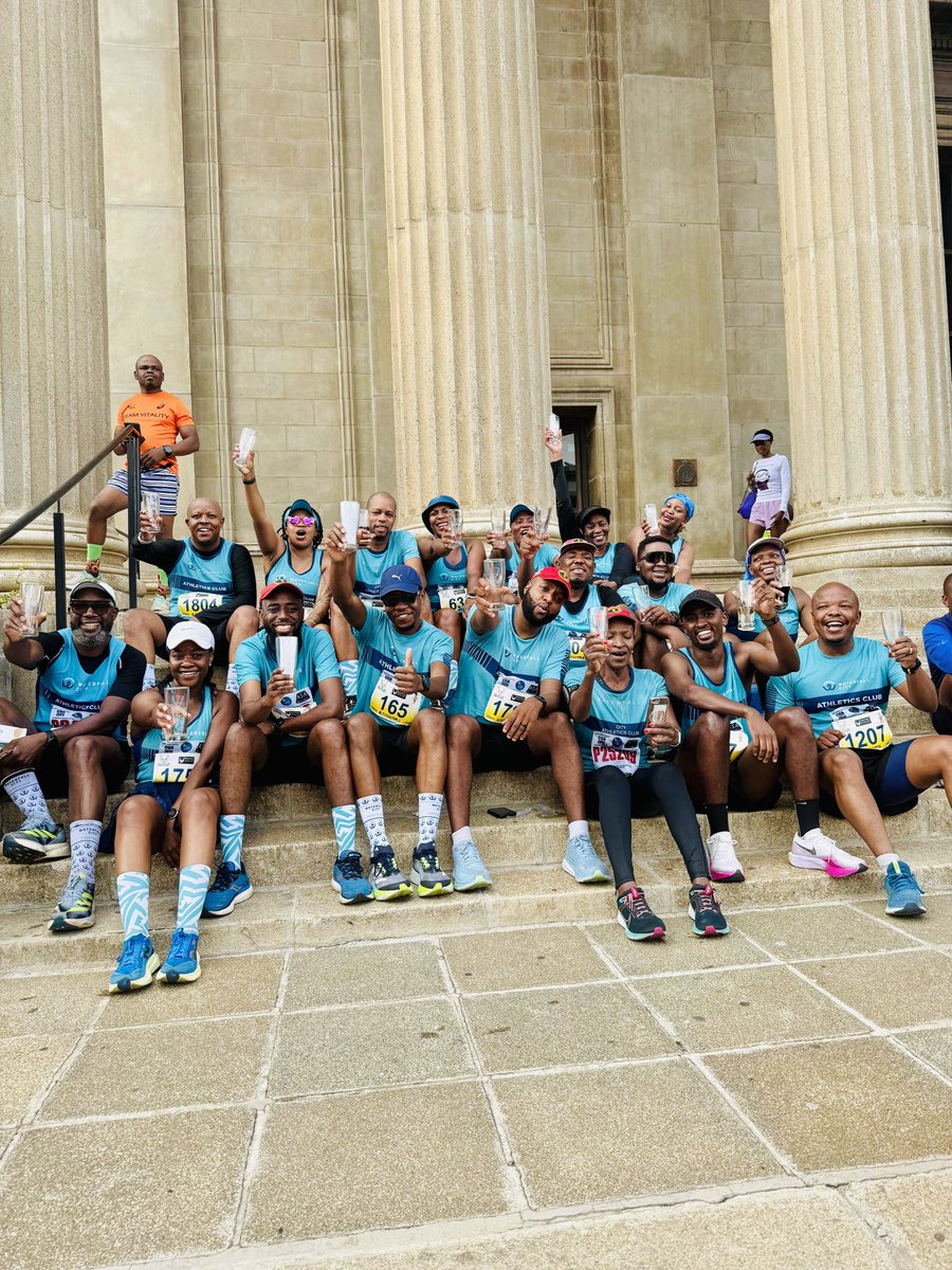 waterfallcityac's tweet photo. 2025 Running account has been officially opened with our members out and about at #VarsityKudus 15km race today. From the looks of things, this year promises to be absolutely amazing for runners! Well done members! π₯³π
#Reakitima
#WCACxBusamed2025
#BlueWave
#WCAC https://t.co/9ZGjKorcAV