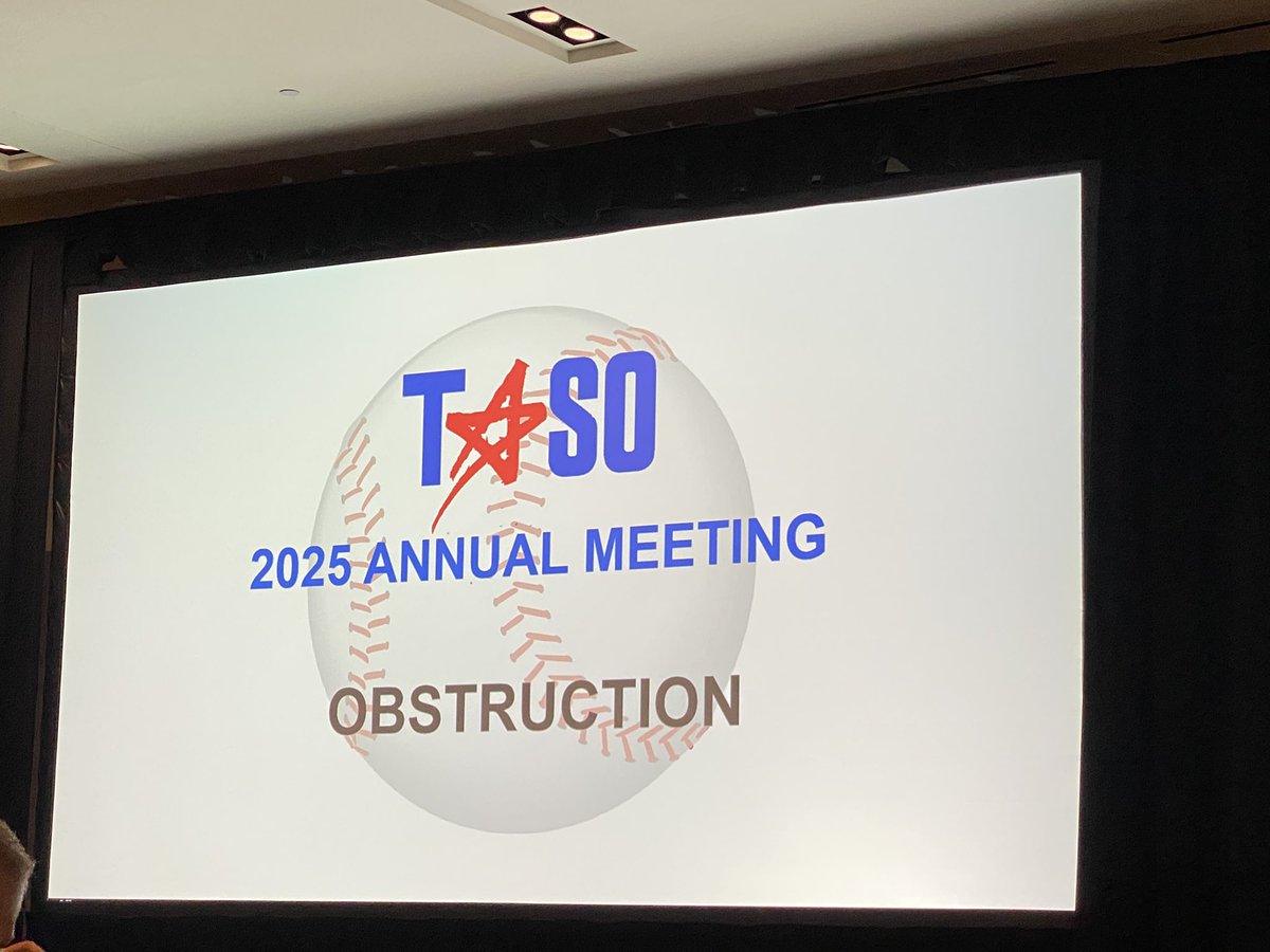 At the TASO State Meeting. Starting off the morning with the most controversial rule, obstruction 🚫