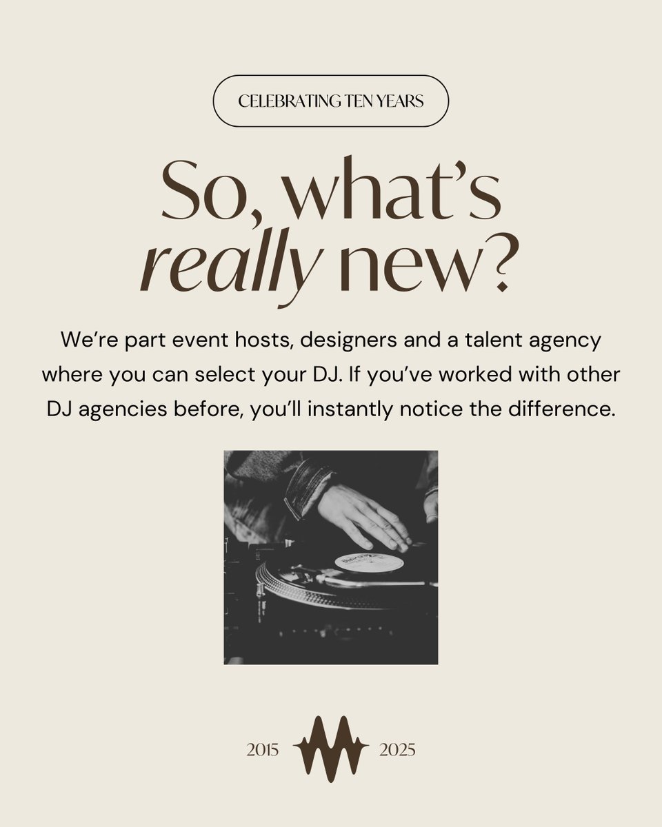 With 2025 kicking off strong, we wanted to share some behind-the-scenes information on the new look and feel of Mint DJ &amp; Event Group. So much fun stuff to come in the new year. 🎇