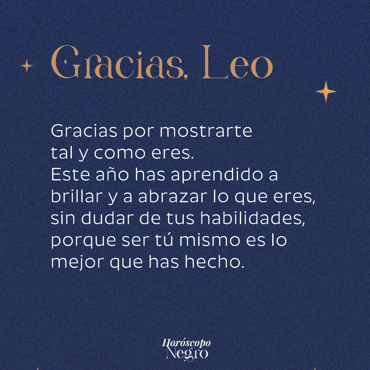 Por un 2025 repleto de cosas buenas, Leo ✨🖤✨