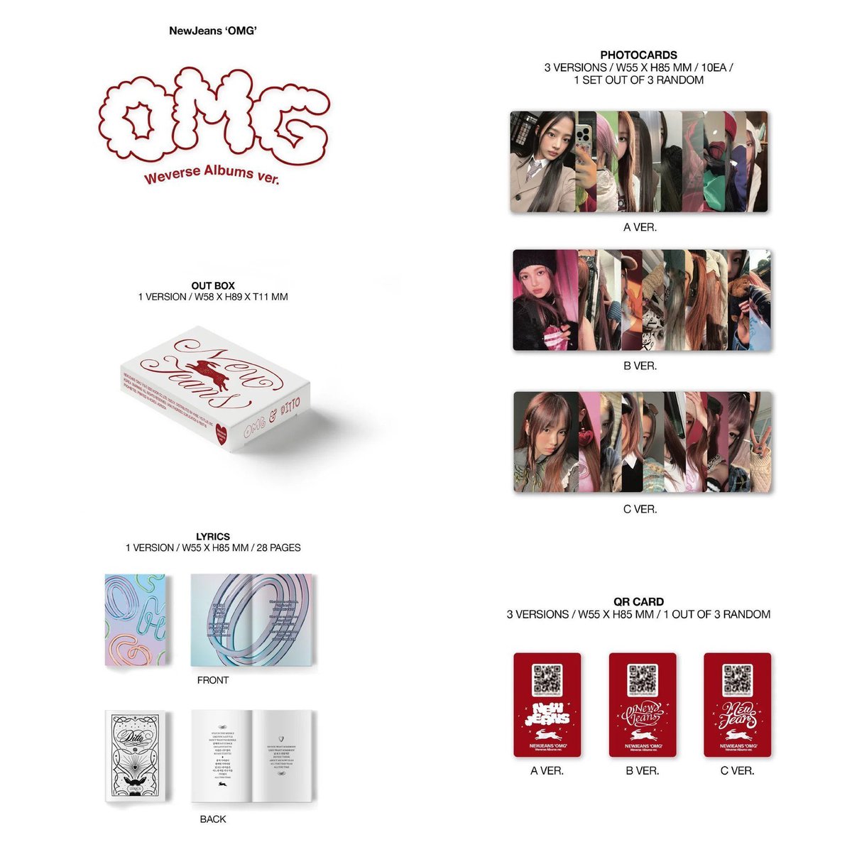 wednesdayvibes_'s tweet photo. พร้อมส่ง✅

อัลบั้ม OMG weverse ver.

ไม่แกะ ได้การ์ด 10 ใบ

ราคา : 250.- ส่งฟรี🚚

#ตลาดนัดnewjeans https://t.co/9LCDCFxveM
