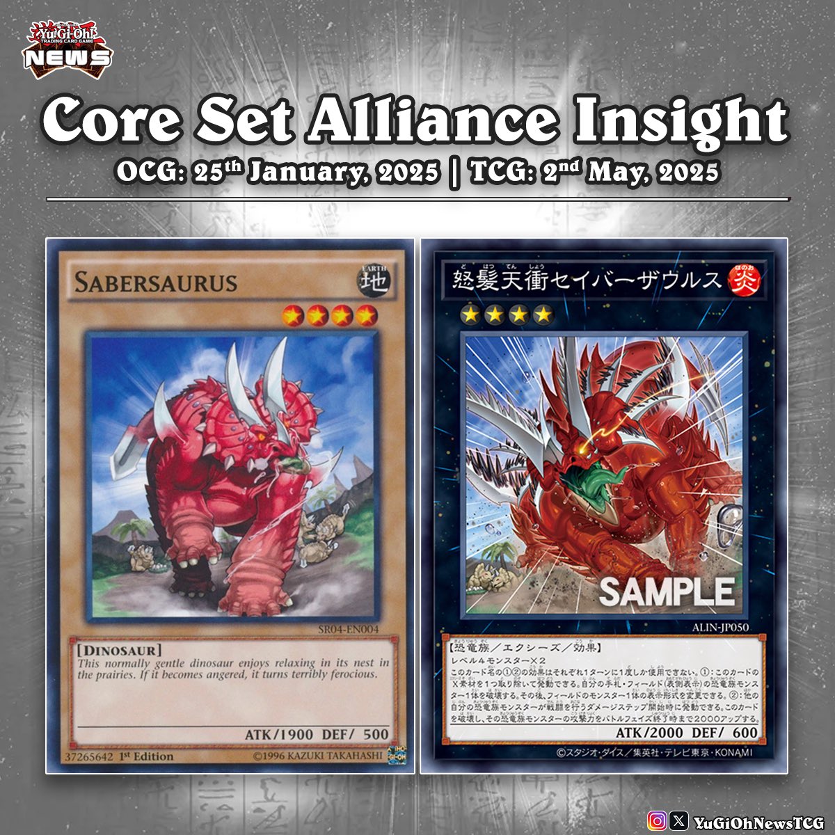 sabersaurus yugioh card Yu-Gi-Oh! - Battles of Legend: Glorious Gallery If it becomes angered It looks like