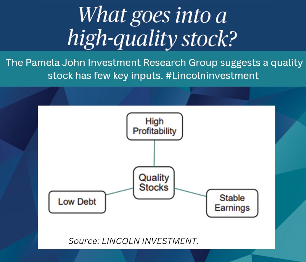 The term “quality stock” is used often in the investment community, but what does it really mean? The Pamela John Investment Research Group suggests quality stocks have high profitability, stable earnings, and low debt.