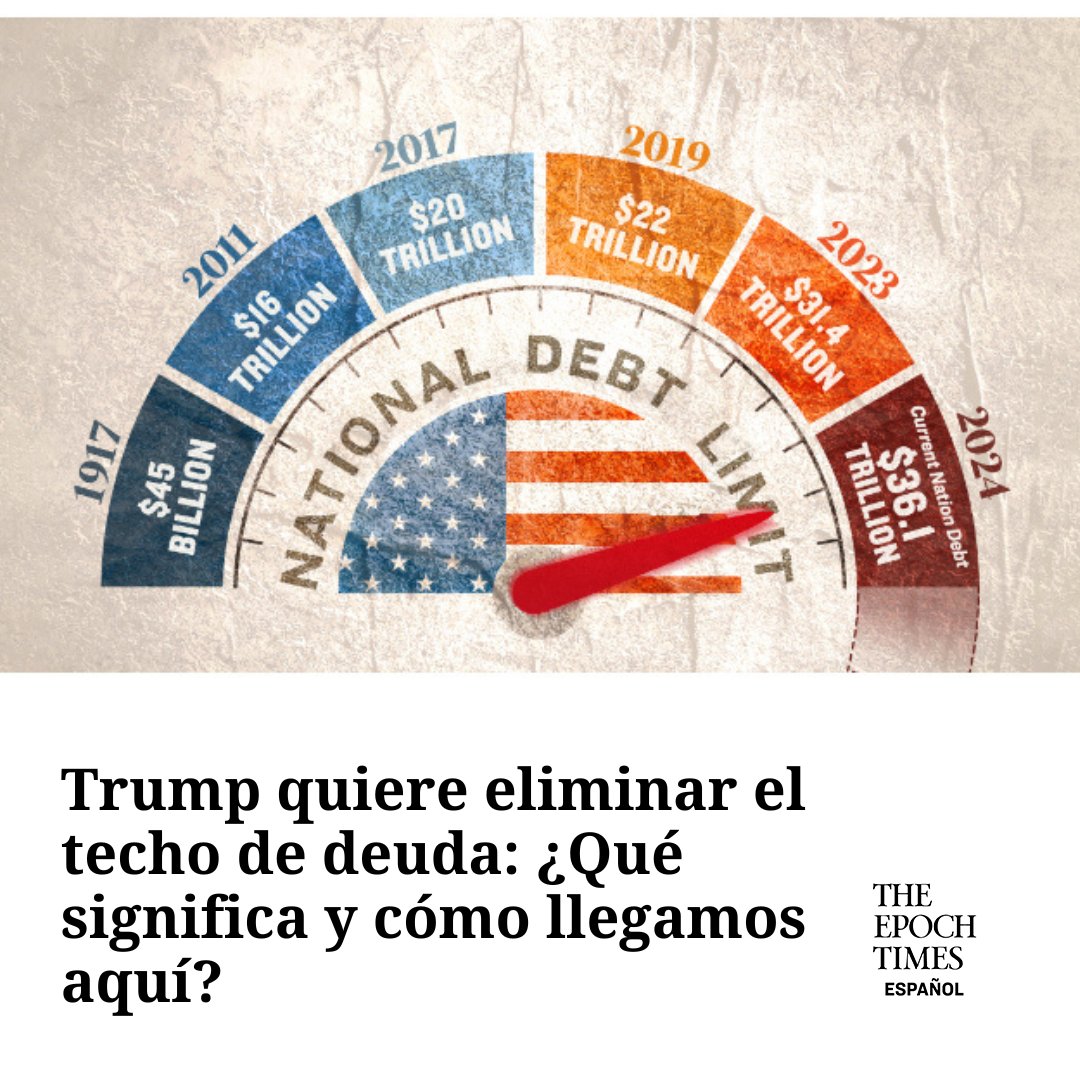 EpochTimesEs's tweet photo. Mientras el Congreso evitaba apenas un cierre del Gobierno justo antes de Navidad, Trump renovó el debate sobre el techo de deuda.
#TechoDeDeuda #Debate #Trump
🔥MIRA LA NOTA 👉🏼 https://t.co/HYHxqpUZYR https://t.co/PajG0EY9x7