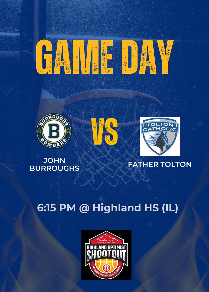 🚨GAME DAY HIGHLAND SHOOTOUT 
🆚 Father Tolton Catholic 
📍Highland HS (IL)
⏰6:15 PM
🎟️showclix.com/event/highland…