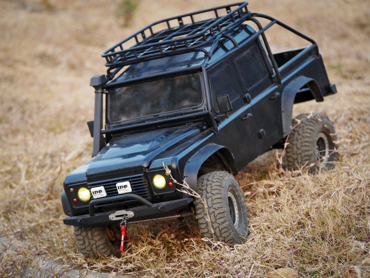 scx10lll改路虎衛士D130車殼，車殼品牌：RcDream