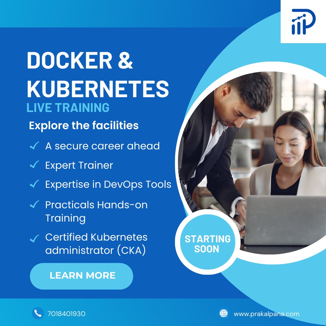 Docker &amp; Kubernetes live training to boost your DevOps skills and career! Call us at 7018401930 for details.
#DockerTraining #KubernetesTraining #DevOps #LiveTraining #TechSkills